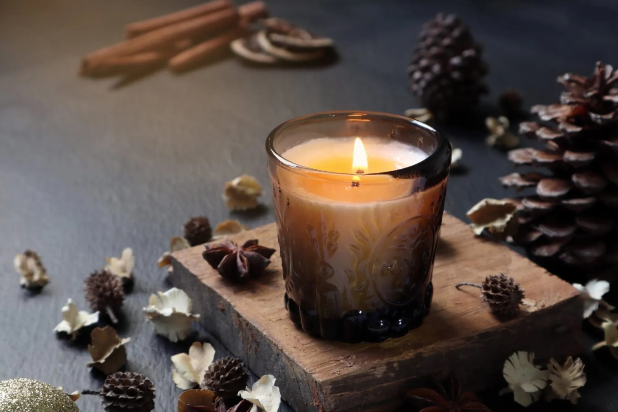 Organic aromatherapy candles